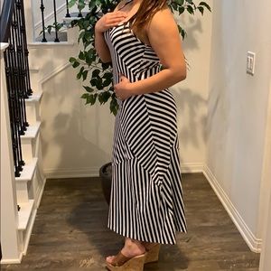 American Rag Striped Black and White Maxi Dress